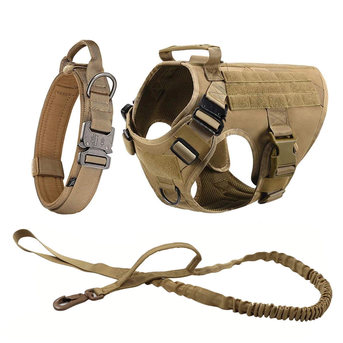 Military Tactical Dog Harness Set 4