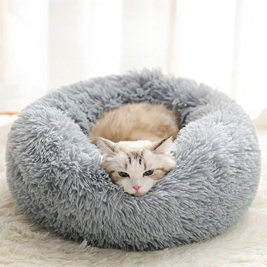 Round Plush Bed