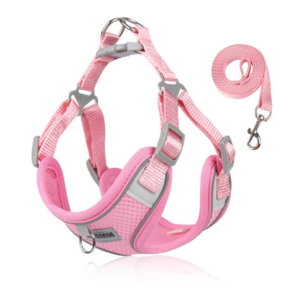 Reflective Harness Vest with Leash