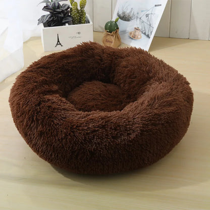 Round Plush Bed