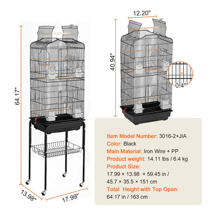 Convertible Top Bird Cage