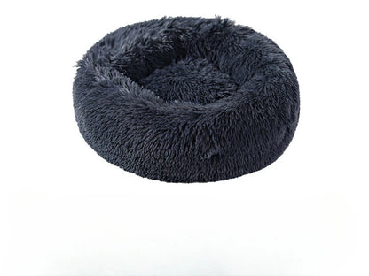 Round Plush Bed