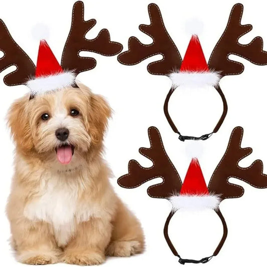 Christmas Pet Antler Headband