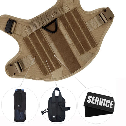 Military Tactical Dog Harness Set 3