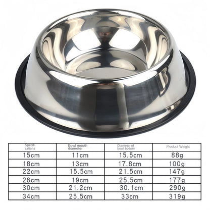 Stainless Steel Dog & Cat Bowl