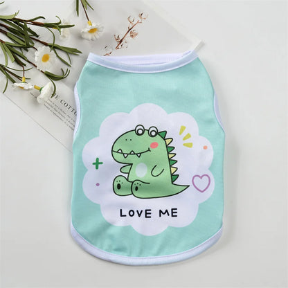Summer Cartoon Pet Sleeveless Vest
