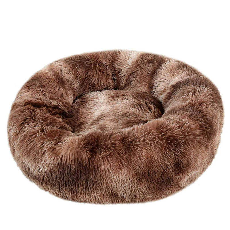 Round Plush Dog & Cat Bed