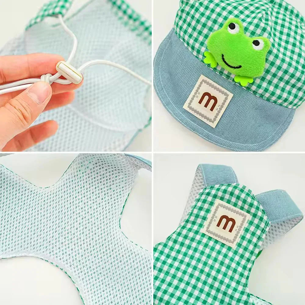 Harness, Leash & Sun Hat Set – 3pcs