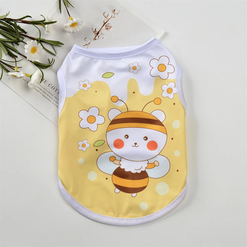 Summer Cartoon Pet Sleeveless Vest