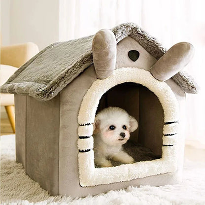 Indoor Warm Dog & Cat Soft Pet House Tent