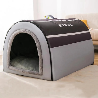 Large Dog House with Removable Cushion