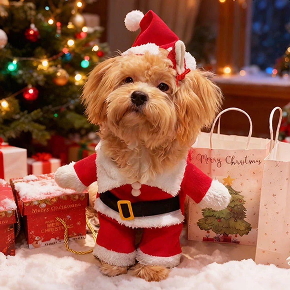 Dog Santa Costume