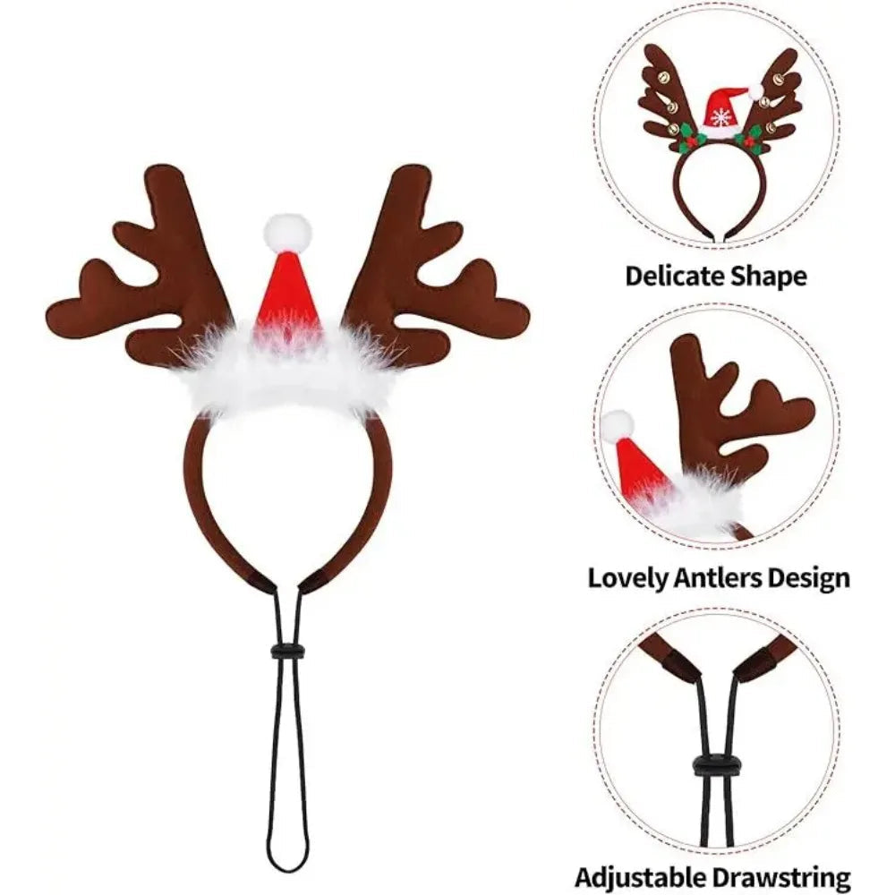 Christmas Pet Antler Headband