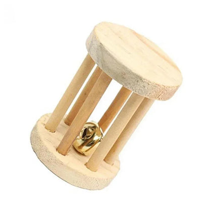 Wooden Rabbit Roller Toy