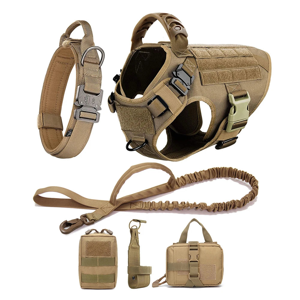 Military Tactical Dog Harness Set 3
