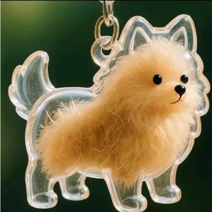 Dog Hair Storage Pendant Keychain