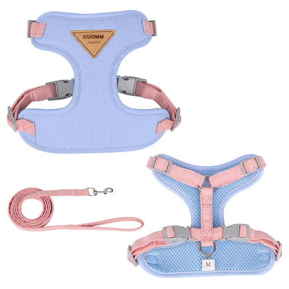 Adjustable Puppy & Small Dog Harness Set