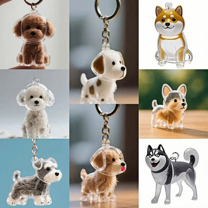 Dog Hair Storage Pendant Keychain 1