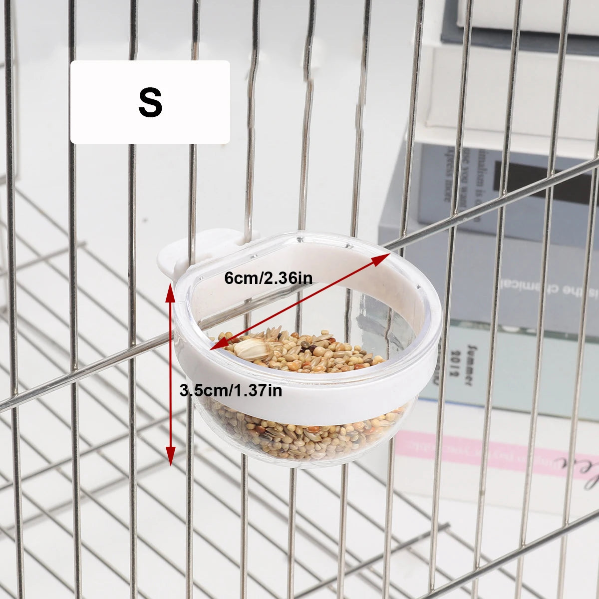 Bird Plastic Feeding Bowl