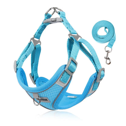 Reflective Harness Vest with Leash