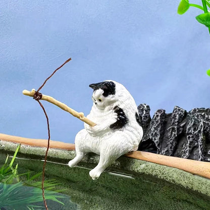 Fishing Cat Aquarium Figures