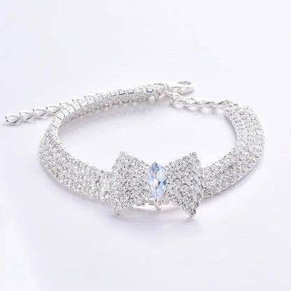 Diamond Bone Pendant Collar