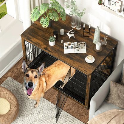 Furniture-Style Wooden Dog House