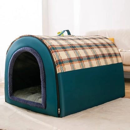 Large Dog House with Removable Cushion